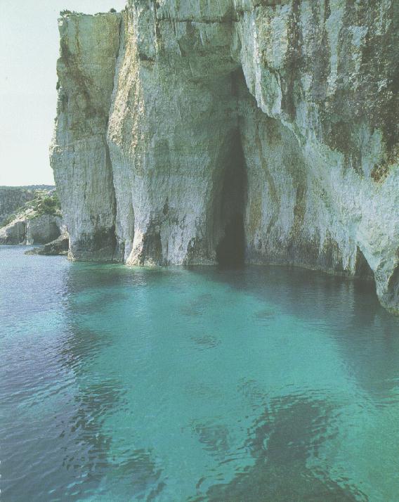 The Blue Grotto of Korithi is a highlight of the island Zakynthos. It is a postcard motive, sold all over the Ionian Islands, and even on the mainland of Greece  